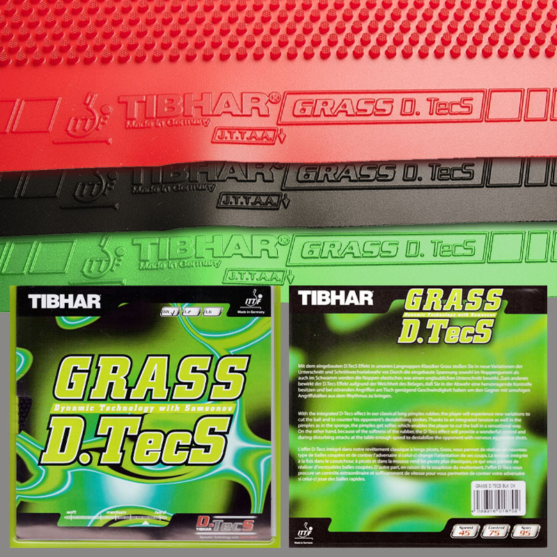 TIBHAR Grass D.TecS Table Tenn - đánh giá và giá Table Tennis Rubber Anti Spin