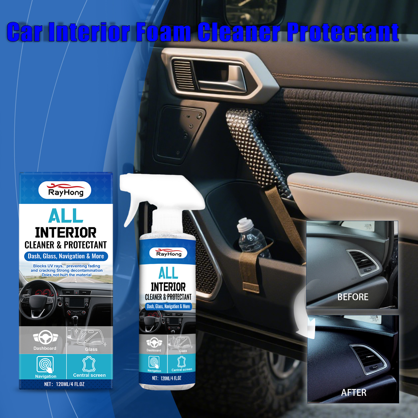 Car Interior Foam Cleaner Spra - đánh giá và giá Rubber Cleaner Foam