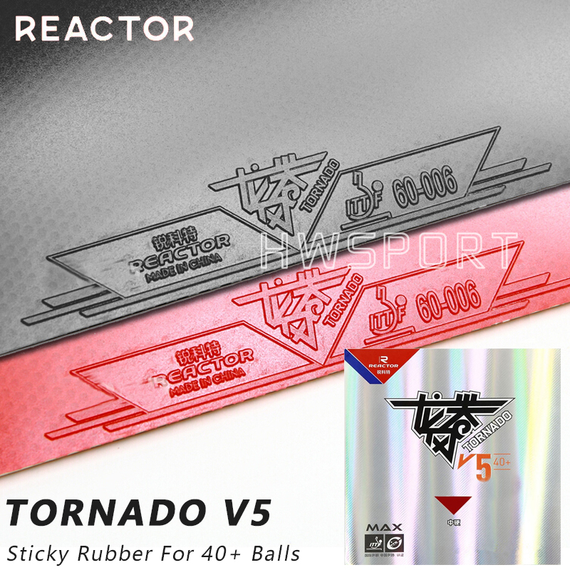 REACTOR Tornada V5 Table Tenni - đánh giá và giá Table Tennis Rubber Anti Spin