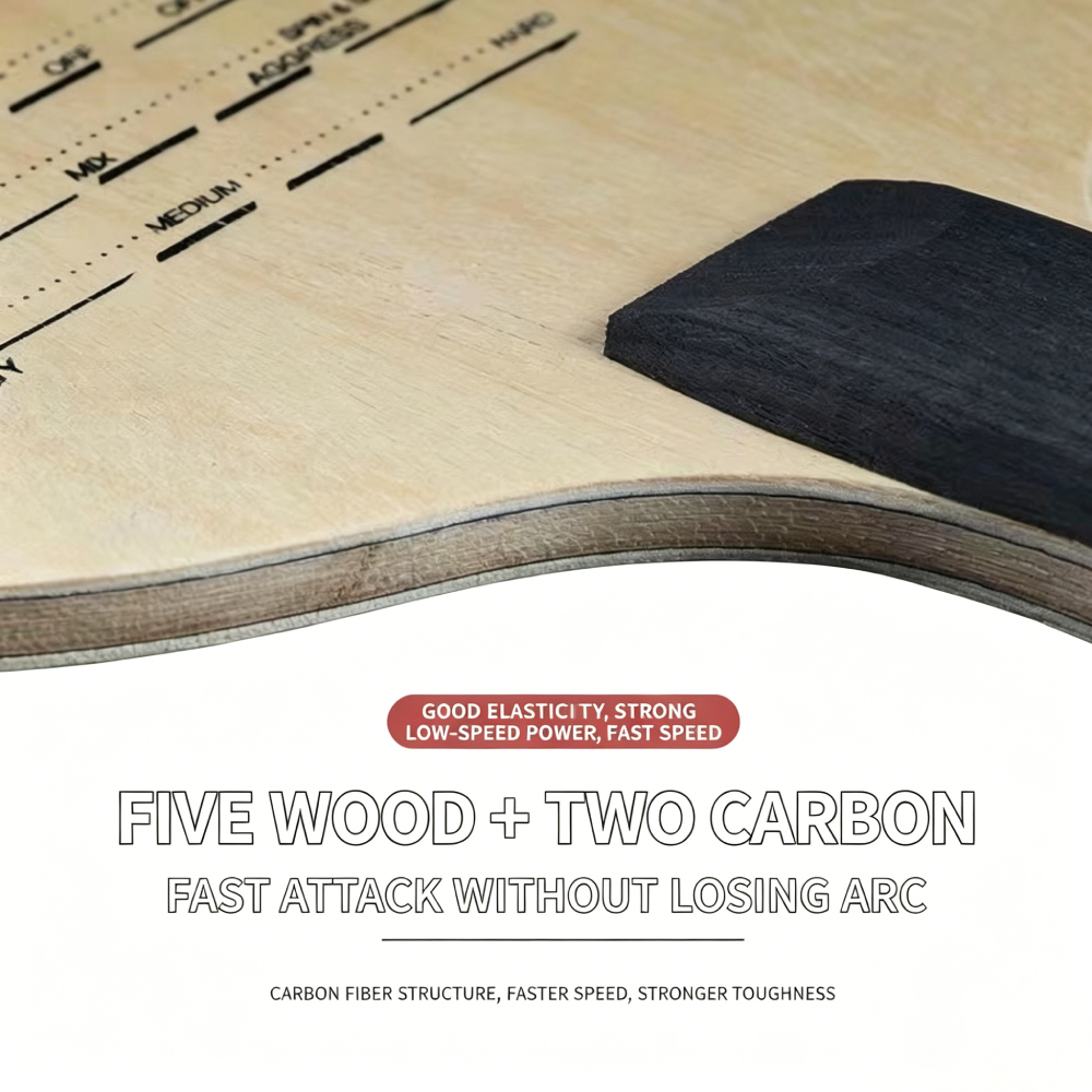 Original SANWEI T5000 5 Wood A - đánh giá và giá Table Tennis Xiom