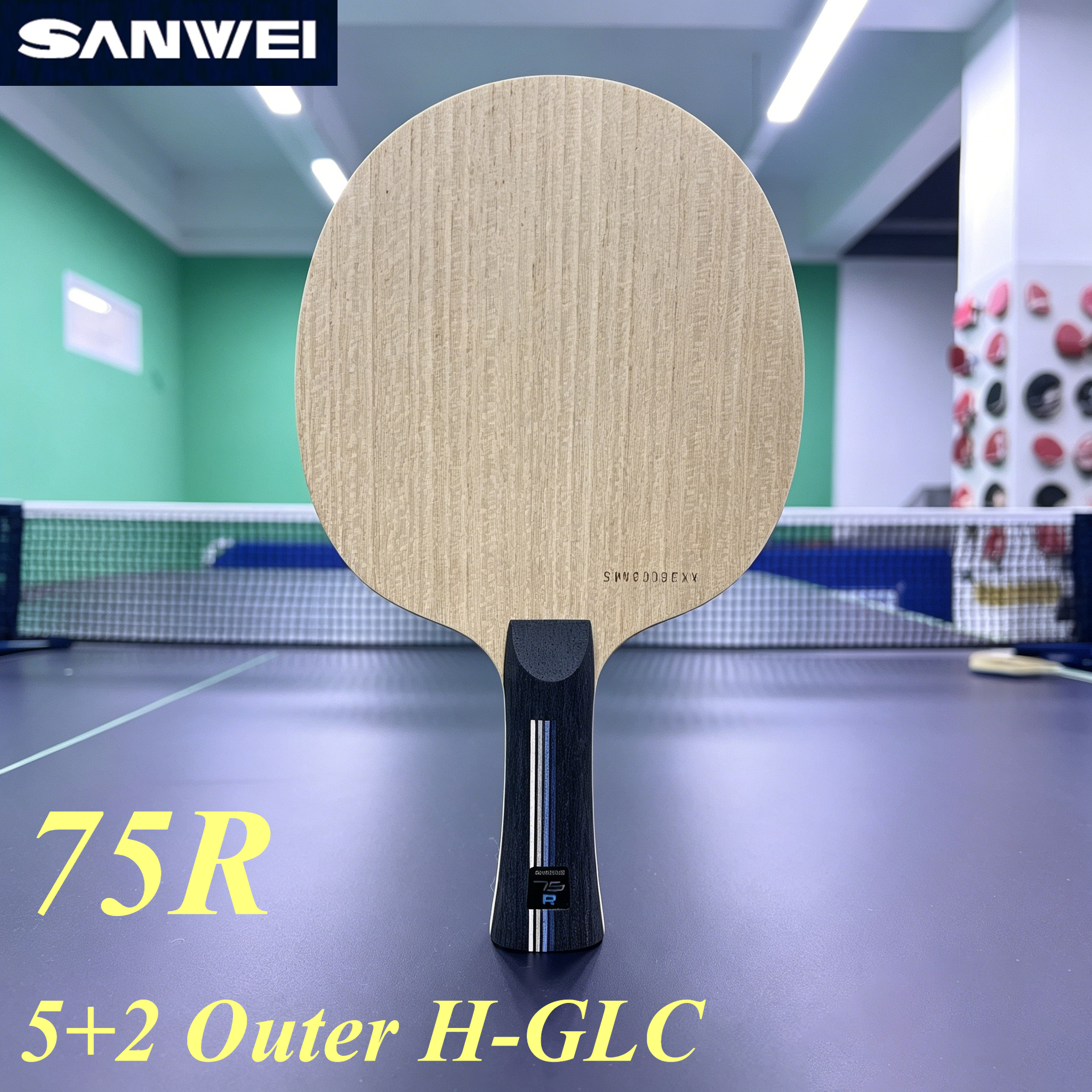 SANWEI 75R 5+2 Outer H-GLC Tab - đánh giá và giá Table Tennis Paddle