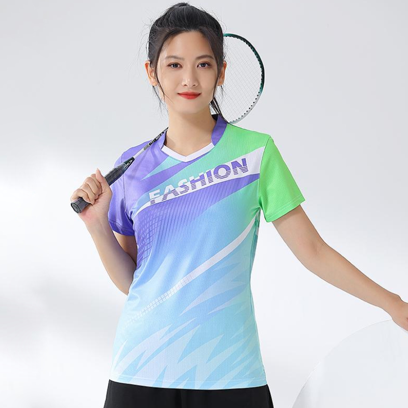 Women Badminton Shirt Print Go - đánh giá và giá Table Tennis Shirt