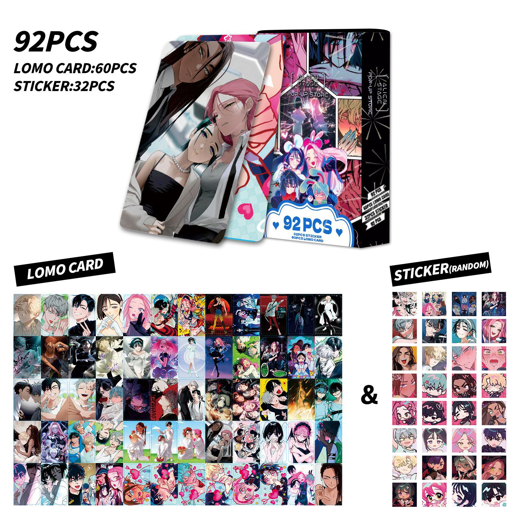 92PCS 124PCS LOMO card, Alien  - đánh giá và giá Table Tennis Double